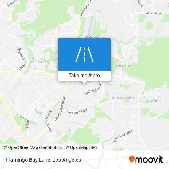Flamingo Bay Lane map