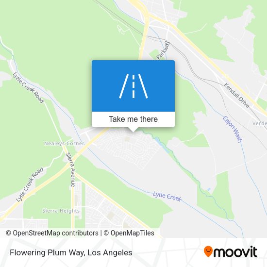 Flowering Plum Way map