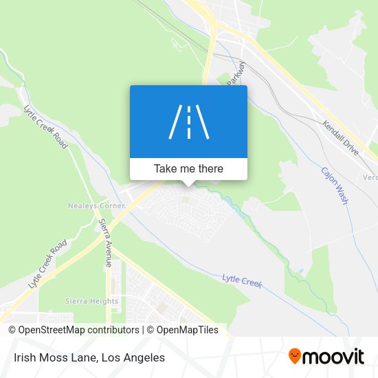 Mapa de Irish Moss Lane