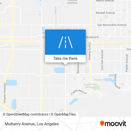 Mapa de Mulberry Avenue