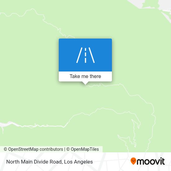 North Main Divide Road map