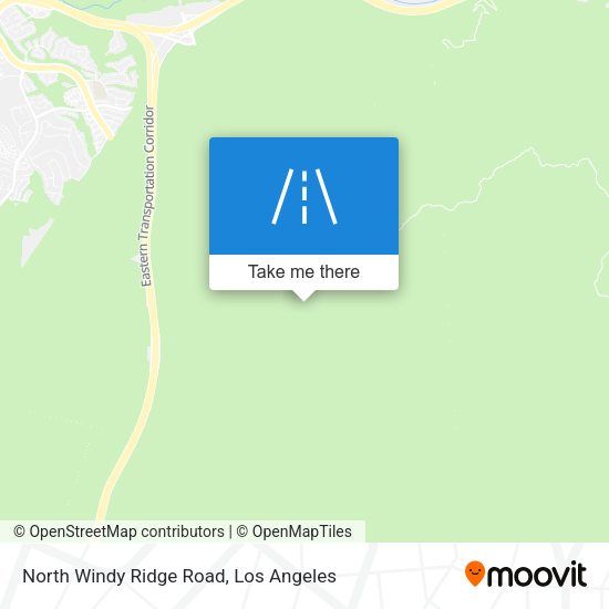 North Windy Ridge Road map