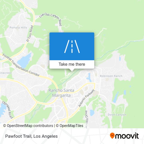 Mapa de Pawfoot Trail