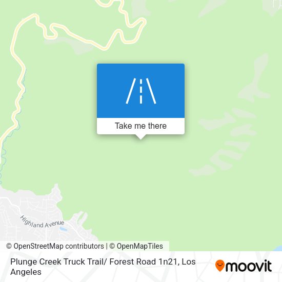 Plunge Creek Truck Trail/ Forest Road 1n21 map