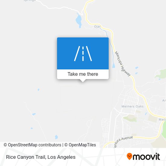 Rice Canyon Trail map