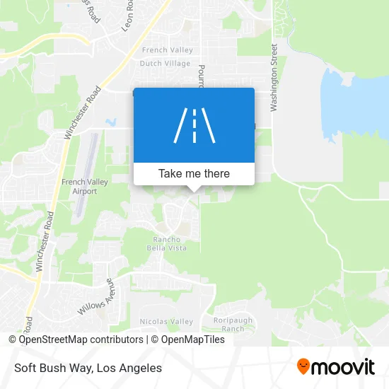 Soft Bush Way map