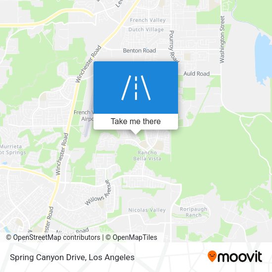 Mapa de Spring Canyon Drive