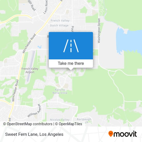 Sweet Fern Lane map