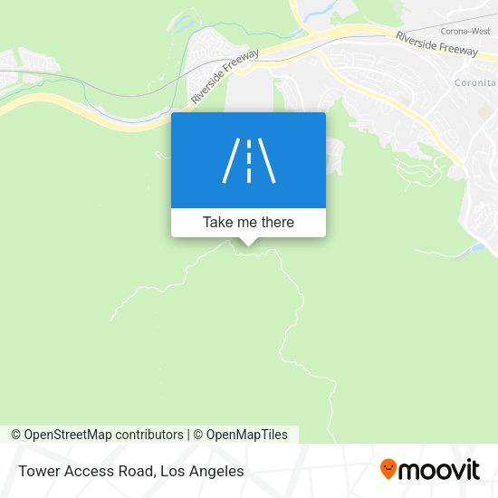 Tower Access Road map