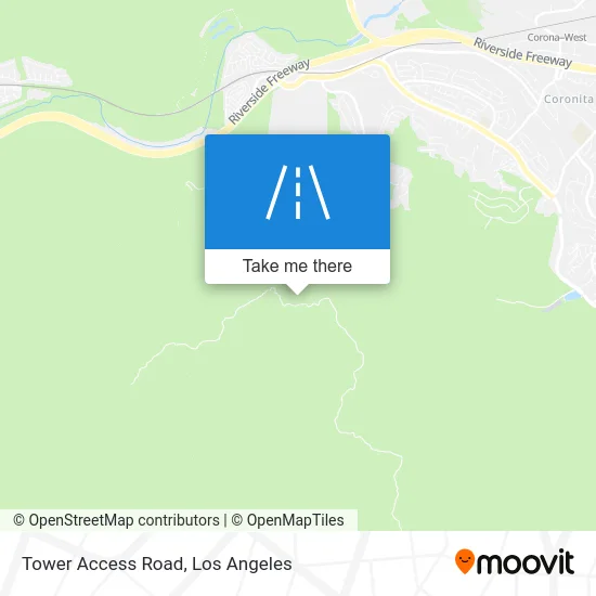 Tower Access Road map