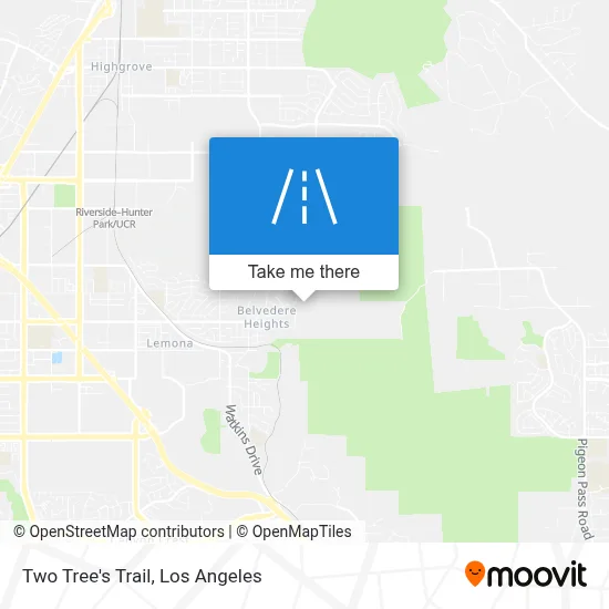 Two Tree's Trail map