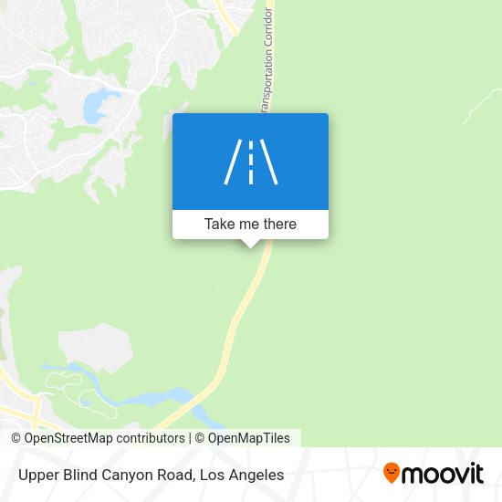 Mapa de Upper Blind Canyon Road