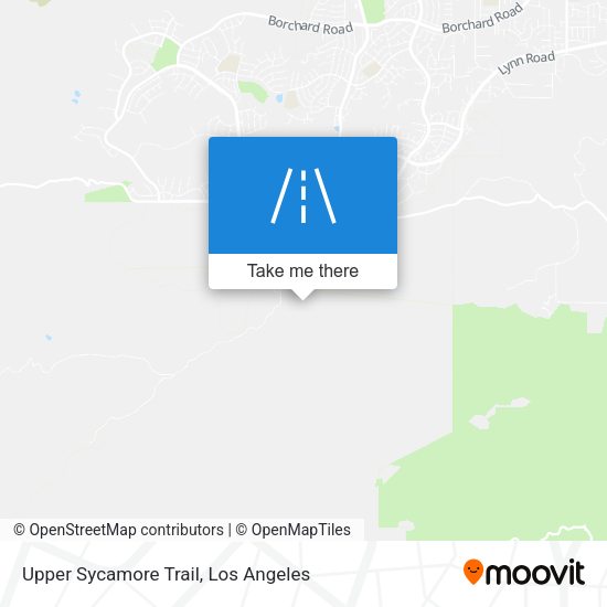 Mapa de Upper Sycamore Trail