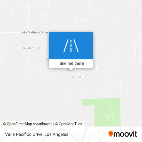 Mapa de Valle Pacifico Drive