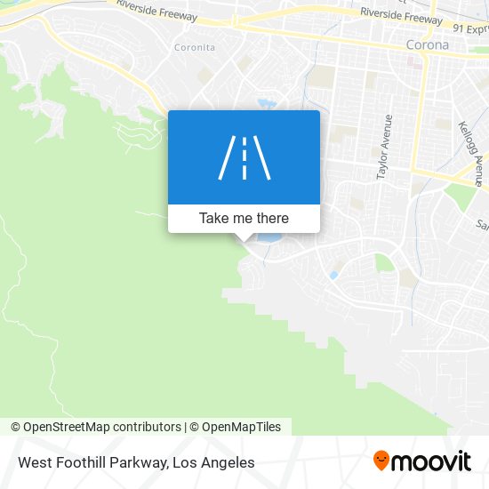 West Foothill Parkway map