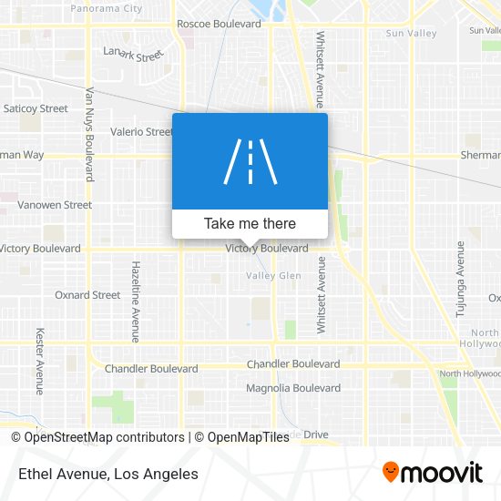 Mapa de Ethel Avenue