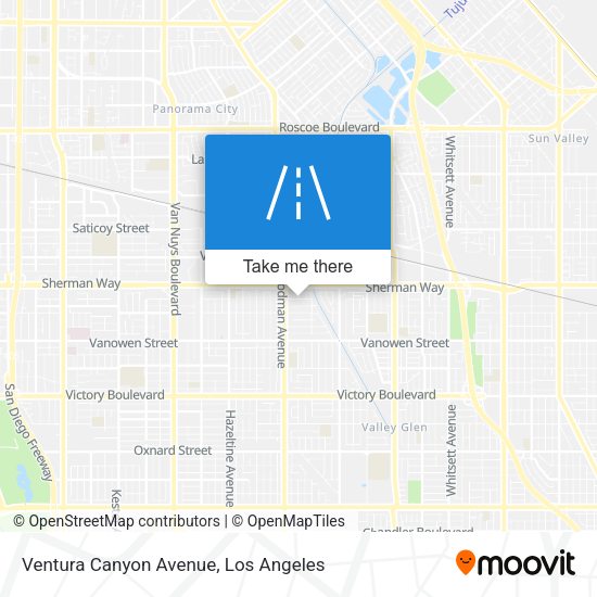 Ventura Canyon Avenue map