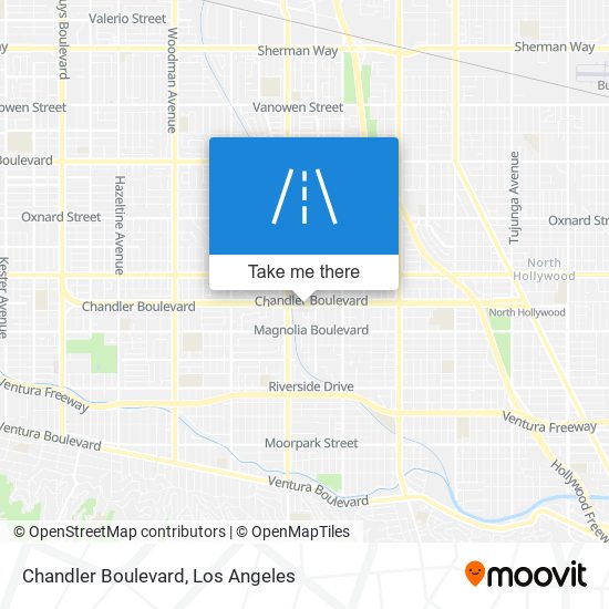 Chandler Boulevard map