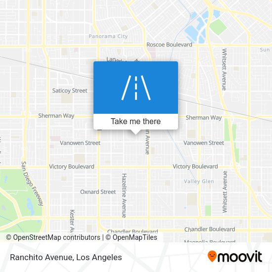 Ranchito Avenue map