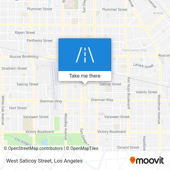 West Saticoy Street map