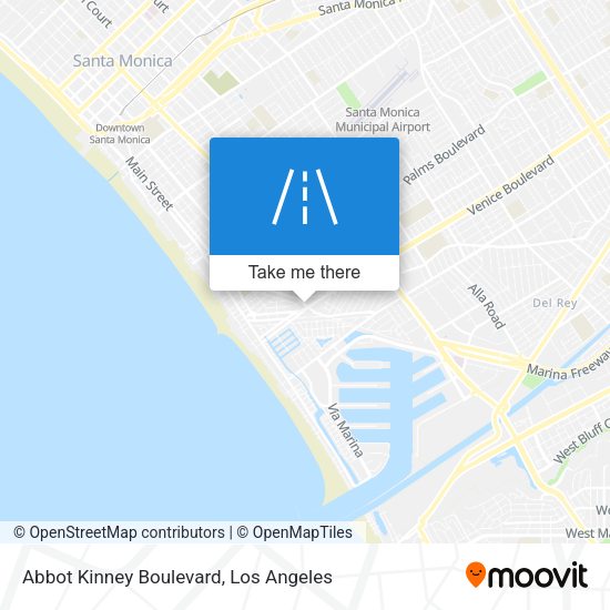 Mapa de Abbot Kinney Boulevard