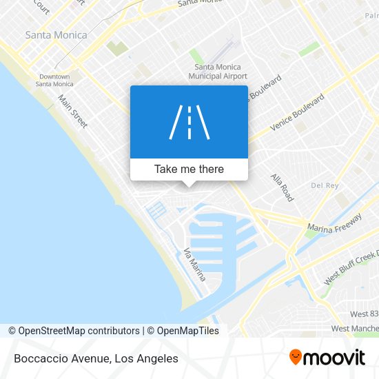 Boccaccio Avenue map