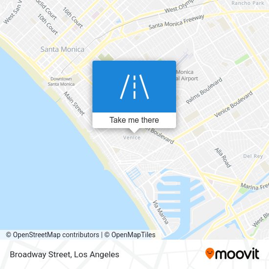 Broadway Street map