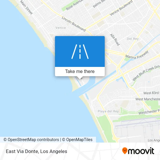 East Via Donte map