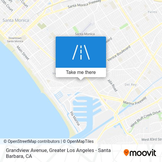 Mapa de Grandview Avenue