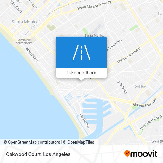 Mapa de Oakwood Court