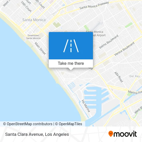 Santa Clara Avenue map