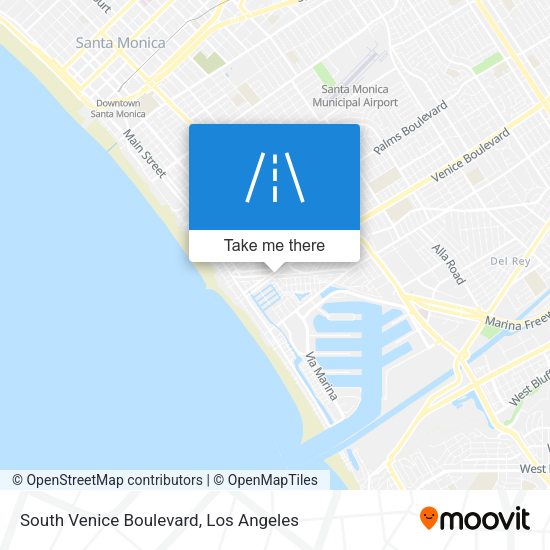 South Venice Boulevard map