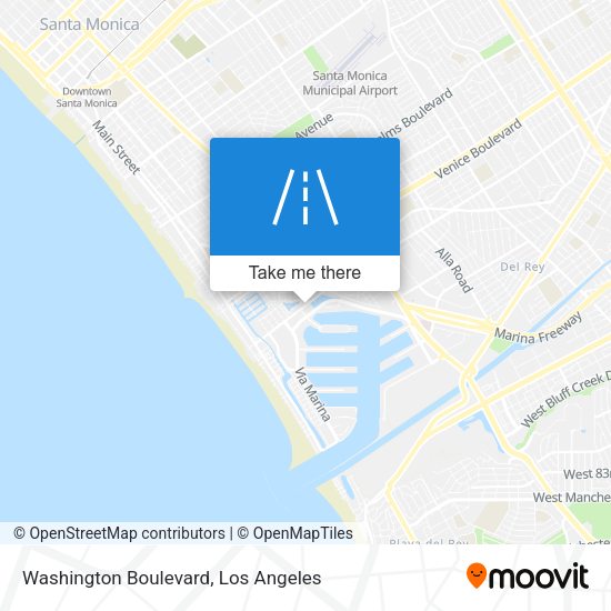 Mapa de Washington Boulevard
