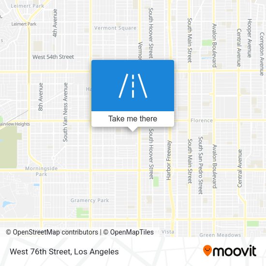 West 76th Street map