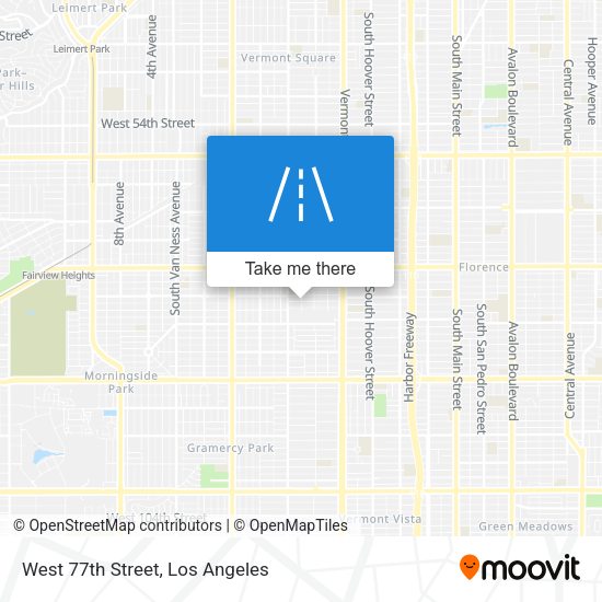 West 77th Street map