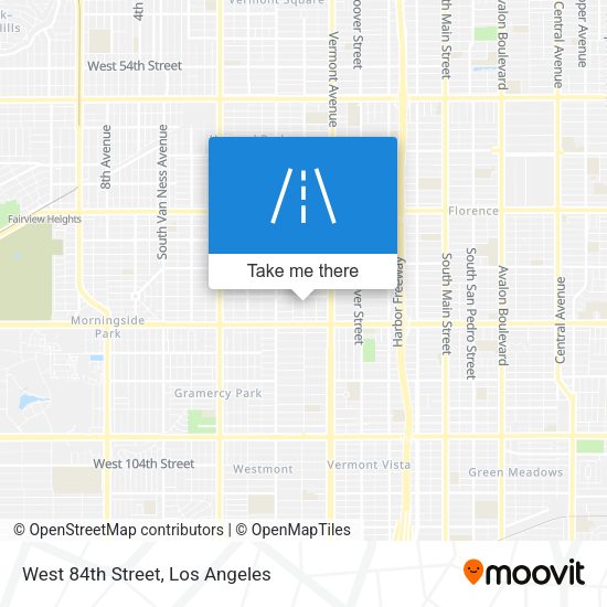 West 84th Street map