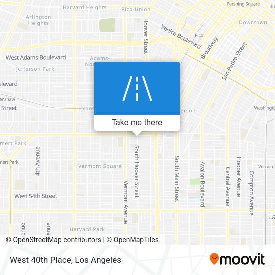 Mapa de West 40th Place