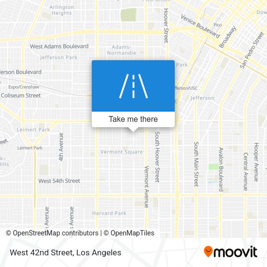 West 42nd Street map