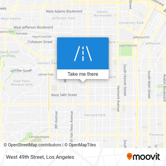 West 49th Street map