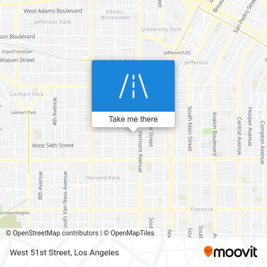 West 51st Street map