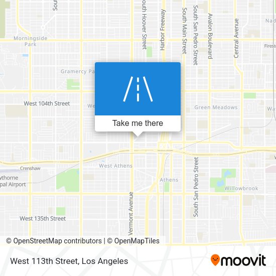 Mapa de West 113th Street