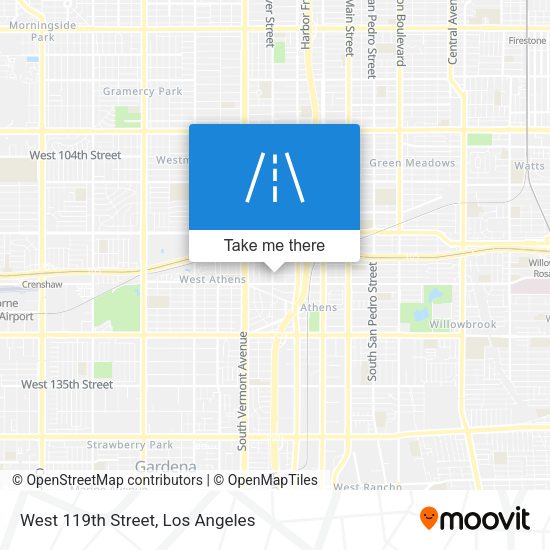 Mapa de West 119th Street