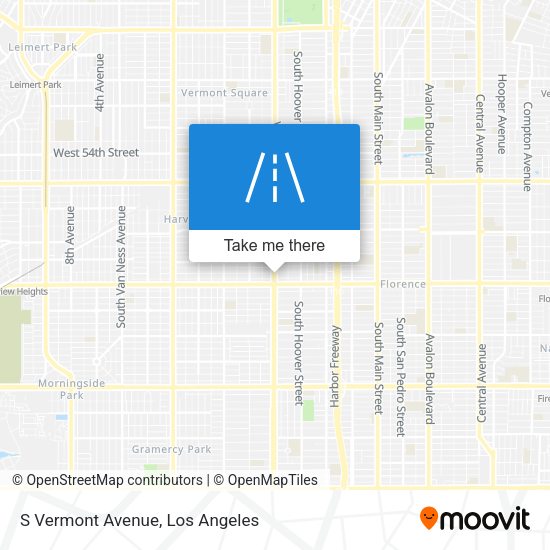 S Vermont Avenue map