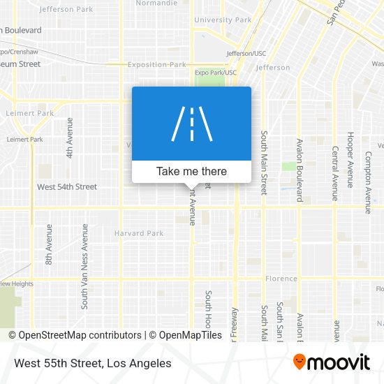Mapa de West 55th Street