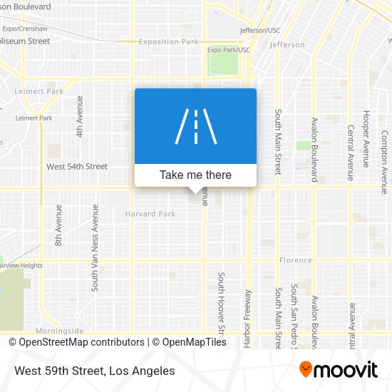 West 59th Street map