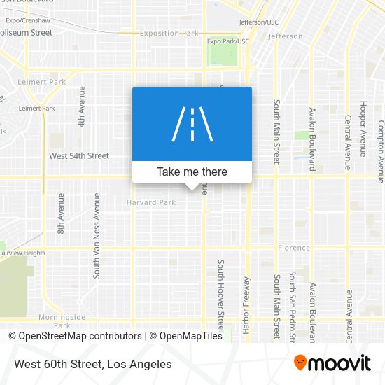 Mapa de West 60th Street