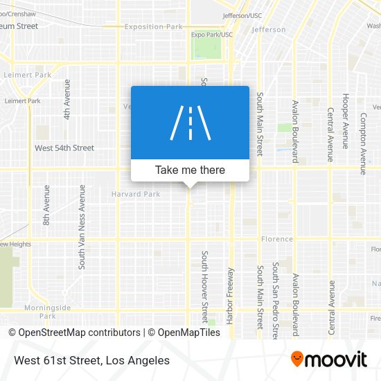 West 61st Street map