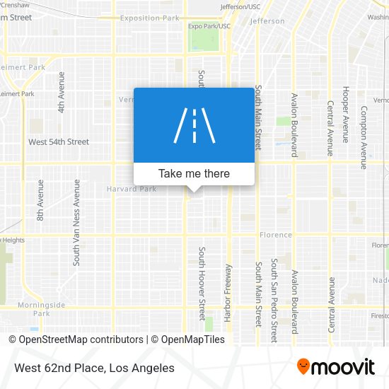 West 62nd Place map