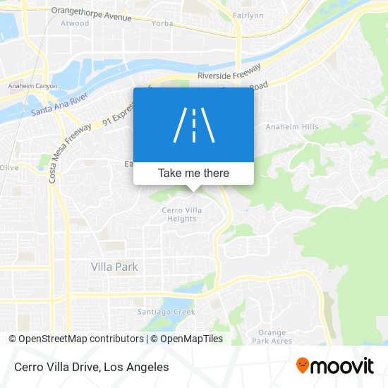 Cerro Villa Drive map