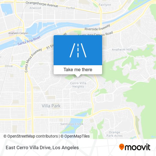 East Cerro Villa Drive map